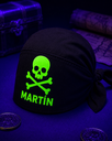 Pañuelo pirata verde flúor personalizado.webp