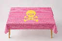 Mantel vichy neón rosa calavera grande fluor amarilla definitiva.webp