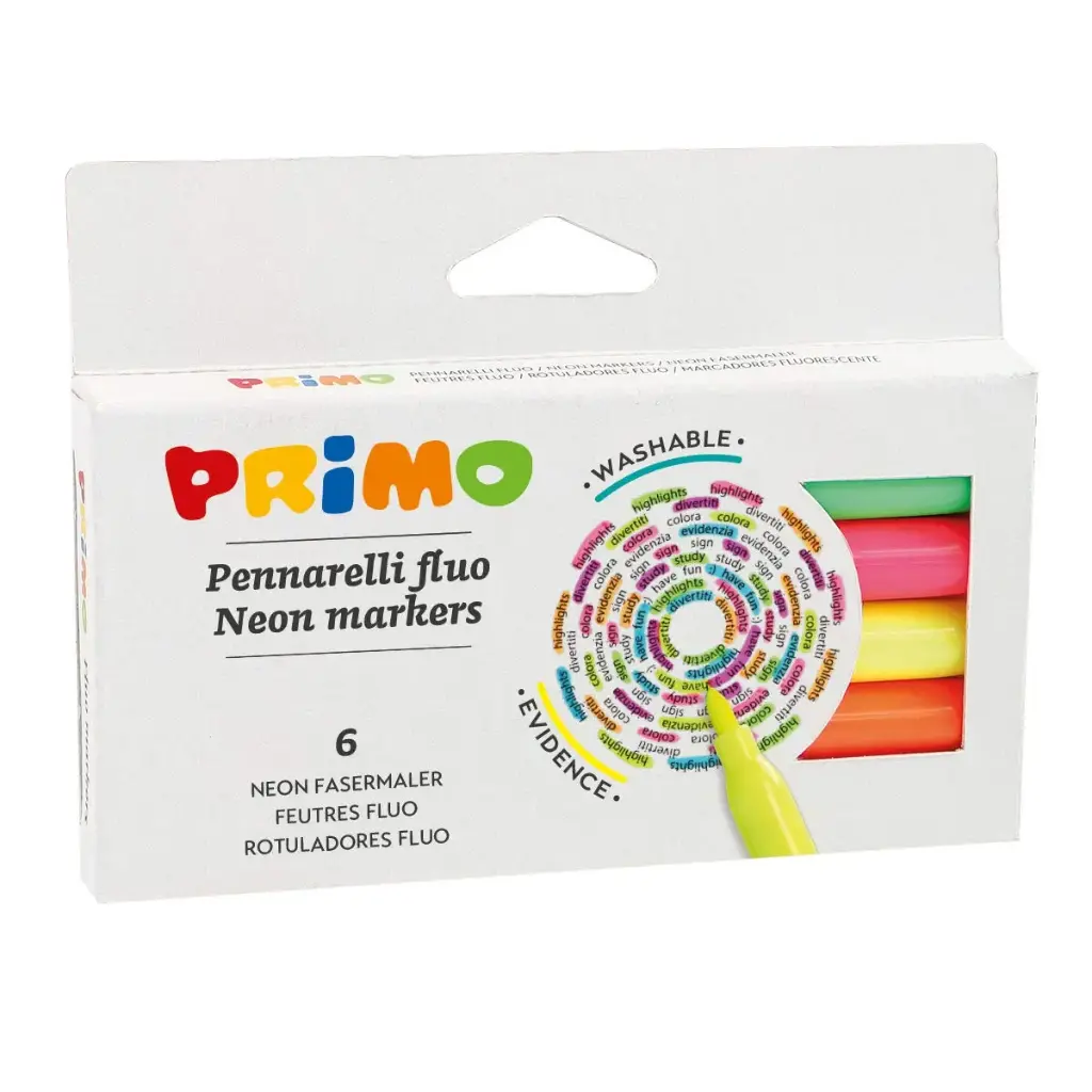 Rotuladores Neon, 6 colores 