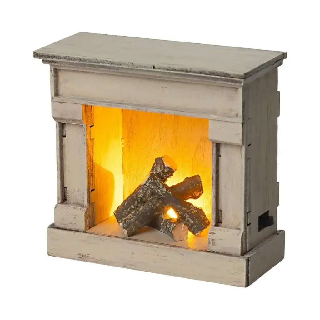 Chimenea para ratoncitos blanca