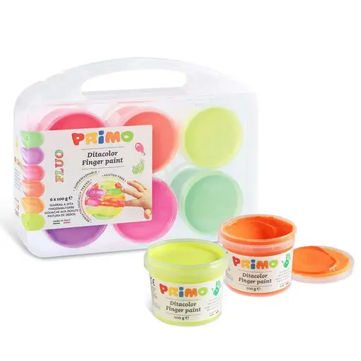 [400TA300910] Pintura de dedos FLUO 6 colores