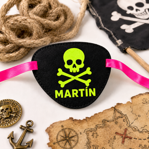 Parche pirata neón personalizado