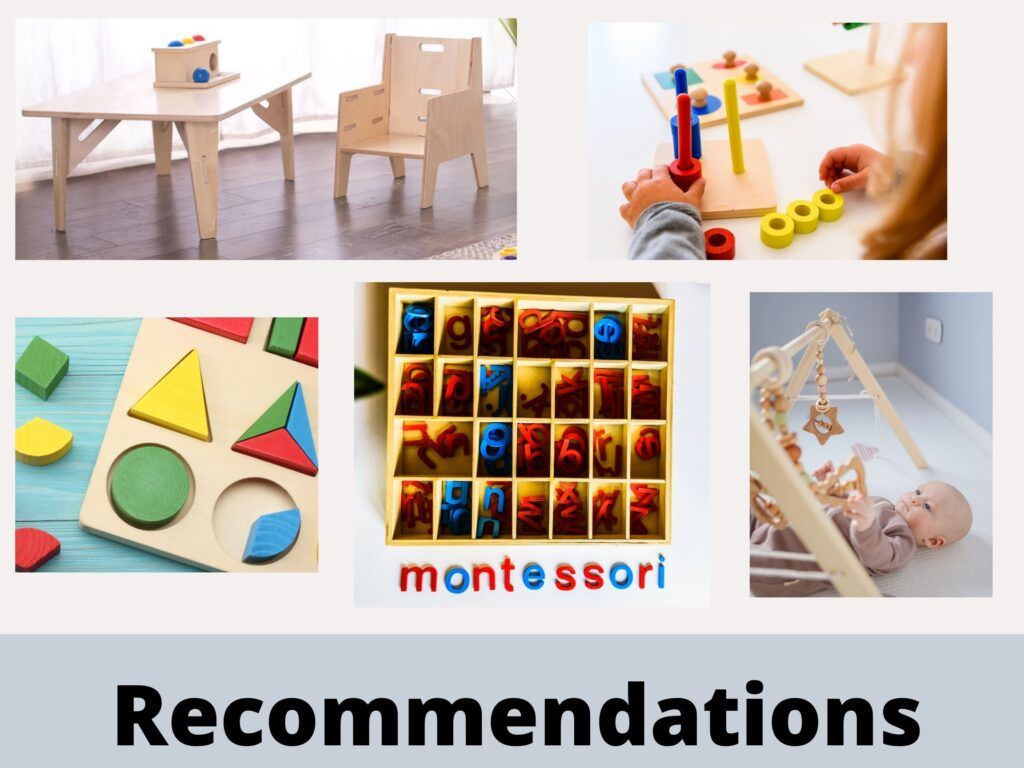 Recomendaciones para Montessori