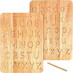 Tableros de dibujo con alfabeto de madera Montessori regalo para niños de 3 años