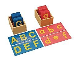 papel de lija letras alfabeto juguete Montessori regalo para niños de 3 años