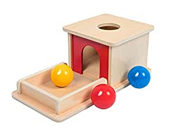 Caja de almacenamiento de madera de regalo de bebé Montessori